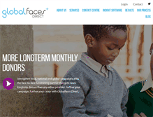 Tablet Screenshot of globalfacesdirect.com